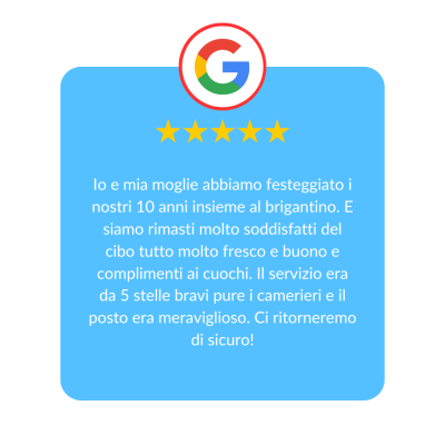 Recensione Google Ristorante Brigantino